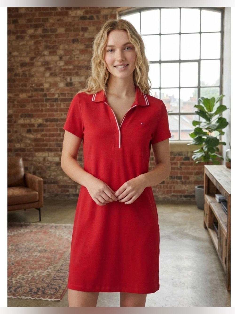NWT Tommy Hilfiger Red Polo Dress XL Retails for $59.50